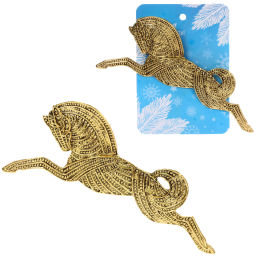 Цена за 4 шт. Брошь "Best Podarok - Valkyrie", цвет золото, 9*4см