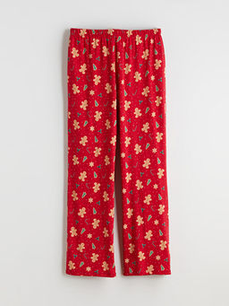 Beli Lastikli Y?lba?? Temal? Kad?n Pijama Alt?