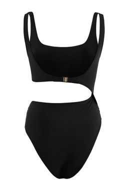 Siyah Kare Yaka Kapl? Aksesuarl? Regular Mayokini TBESS26MY00005