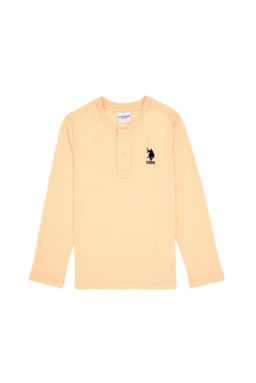 Erkek _ocuk Ekru Bisiklet Yaka Sweatshirt Sepette S_rpriz _ndirim - U.s. polo assn фото 2
