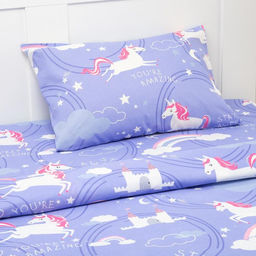 Постельное белье Этель 1,5 сп Surf the rainbow, 143х215 см, 150х214 см, 50х70 см -1 шт, 100% хлопок, бязь  фото 2