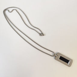 Кулон из стали на цепочке
