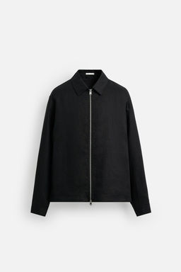 100% LINEN OVERSHIRT - Zara фото 8