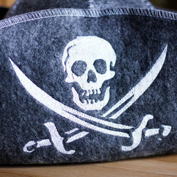 Шапка для бани Пират, войлок, серая - Добропаровъ фото 2