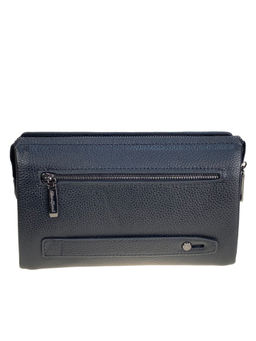 Клатч мужской из натуральной кожи, цвет черный - Greta фото 2