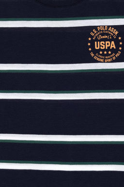 Базовая футболка темно-синего цвета для мальчика Неожиданная скидка в корзине - U.s. polo assn фото 3