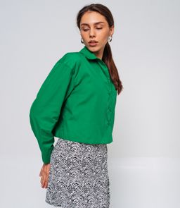 Рубашка #ОБШ1548, зелёный