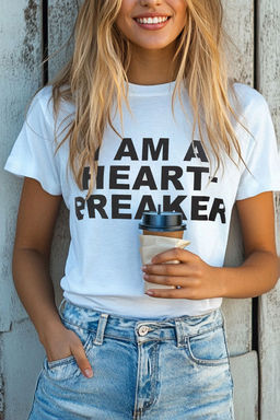 TRENDYOLMILLA Beyaz %100 Pamuk Regular/Normal Kal?p Slogan Bask?l? Orme T-Shirt TWOSS25TS00050 фото 3