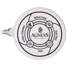 ЧАЙНИК AGNESS ЭМАЛИРОВАННЫЙ СЕРИЯ FLOWER STORY, 2,6 Л  фото 3