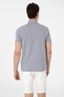 Erkek Regular Fit Polo Yaka Gri Melanj Basic Ti__rt Sepette S_rpriz _ndirim - U.s. polo assn фото 5