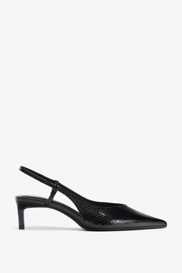 TEXTURED SLINGBACK SHOES - Zara фото 2