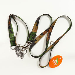 Комплект Маскировка, поводок 130 х 2,5 см, ошейник-удавка 40-54 х 2,5 см, коричневый - Пижон фото 5