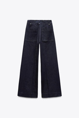 ZW COLLECTION WIDE-LEG HIGH-WAIST JEANS - Zara фото 27
