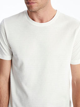 Bisiklet Yaka K?sa Kollu Erkek Dokulu Ti??rt