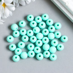 Цена за 2 шт. Набор бусин для рукоделия и плетения «Арт Узор. Лагуна», пластик, 4 цвета × 20 г, 0.8×0.8×0.8 см