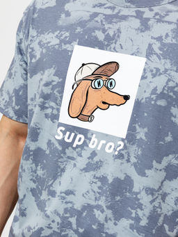 Футболка мужская серая с принтом серый под варку 111785 - Mark formelle фото 4