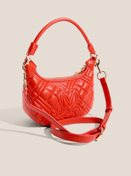 Женская сумка с ручкой LOVE MOSCHINO QUILTED BAG Артикул 4623926, красный  фото 3