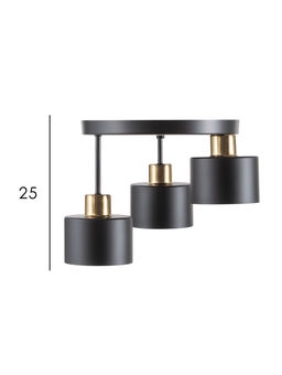 Светильник подвесной TR8121, 3хE27, 40 Вт, 37×26.5 см, чёрный
