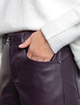 VILATTE / Брюки из эластичной, формоустойчивой эко-кожи  фото 2