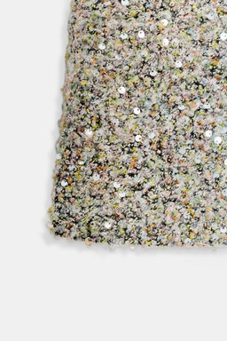 SHORT SEQUIN SKIRT