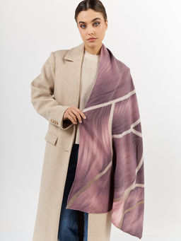 Большой, мягкий, тонкий и очень нежный двусторонний палантин с рисунком - Tantino фото 2