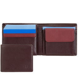 Итальянский мужской кошелек DuDu серии Tullio | темно-бордовый