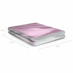 Цена за 4 шт. Тетрадь общая с пластиковой обложкой на спирали ErichKrause Silhouette, розовый, A5, 80 листов, клетка  фото 6