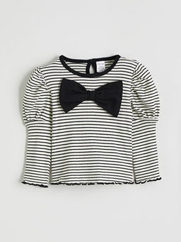 Fiyonk G?r?n?ml? K?z Bebek Bluz ve Pantolon