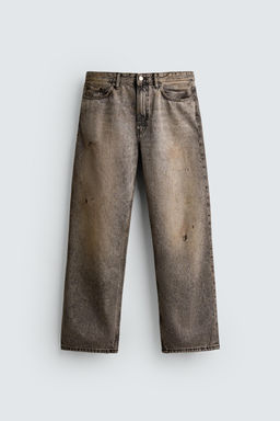 JEANS BAGGY FIT / Gris / Tostado