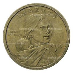 1 доллар 2000 года P США Сакагавея  Парящий Орел
