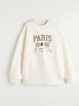 Paris Bask?l? K?z ?ocuk Sweatshirt