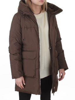 8379 BROWN Куртка зимняя женская (200 гр. холлофайбер)