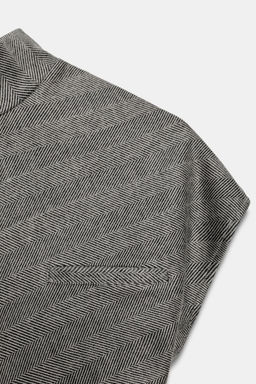 HERRINGBONE MIDI DRESS - Zara фото 20
