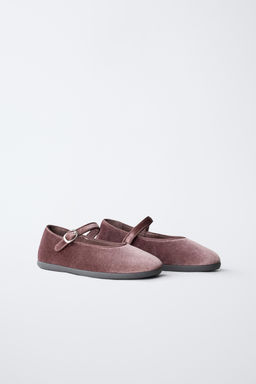 VELVET BALLET FLATS - Zara фото 3