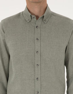 Ye_il Slim Fit Uzun Kollu G_mlek - Pierre cardin фото 6