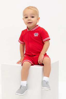 Crockid _ КР 6547/красный к548 полукомбинезон д/мал яс  фото 5