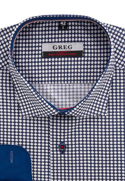 Сорочка мужская длинный рукав GREG 223/131/17003/Z/1p