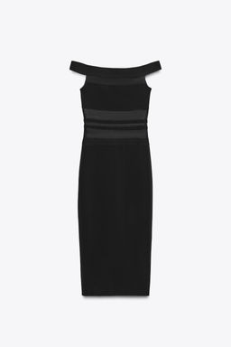 CONTRAST STRETCH DRESS - Zara фото 9
