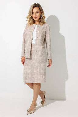 Юбка женская 141/07/Пудровый - Rise фото 4