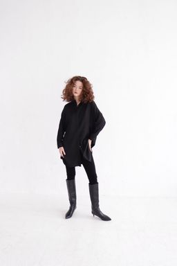 Базовая удлинённая рубашка свободного силуэта - Martichelli фото 14