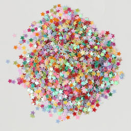 Цена за 2 шт. Глиттер в баночке "Звёздочки" МИКС р-р 3 мм 6 гр 5х2х2 см