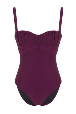 Trendyolmilla Siyah Balconette Drapeli Regular Mayo TBESS25MA00114 фото 12