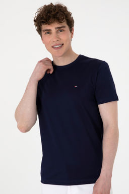 Erkek Regular Fit Bisiklet Yaka Lacivert Basic Ti__rt - U.s. polo assn фото 3