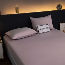 Комплект постельного белья Однотонный Сатин на резинке CSR036 2 спальный 70-70 2 шт;50-70 2 шт - Ситрейд фото 8