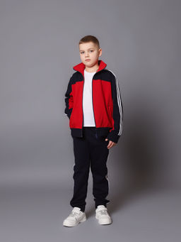 Спортивный костюм К036 Красный-Темно-Синий от фабрики Спортсоло