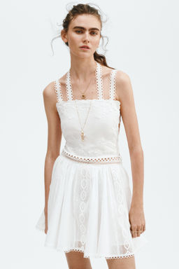 Vestido de tirantes con detalles de encaje - H&m фото 7