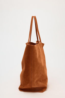 SUEDE MAXI TOTE BAG - Zara фото 4