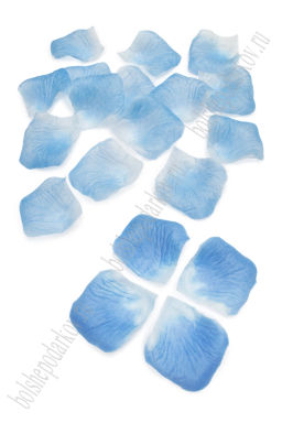 Лепестки 5*5,5 см (100 шт) SF-8039, белый/голубой