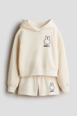Conjunto estampado de 2 piezas en tejido sudadera
