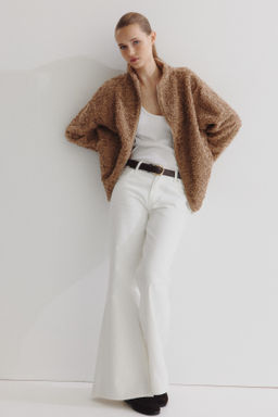 Chaqueta oversize en borreguito - H&m фото 8